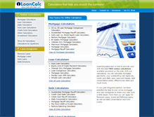 Tablet Screenshot of iloancalculator.com